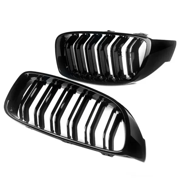 لامعة سوداء الجبهة الكلى مصبغة شريحة M4 نمط شواء لسيارات BMW F32 F33 F36 F80 F82 2013-2020 كابريوليه كوبيه 425i 430i 440i 435i - Image 3