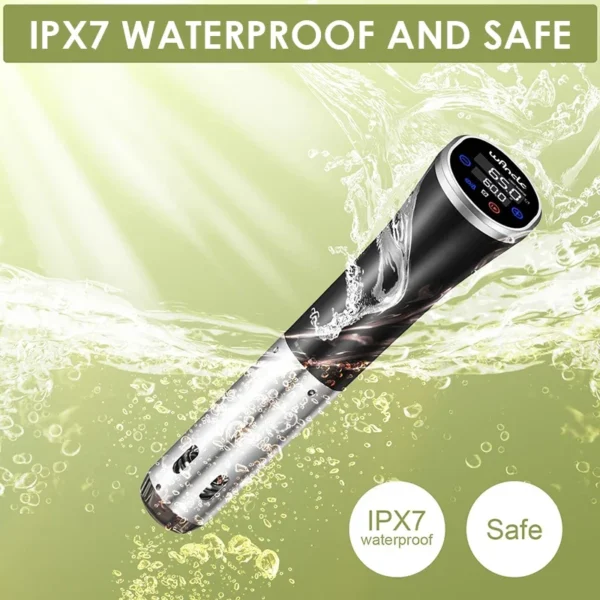 Wancle فراغ Sous فيديو طباخ IPX7 سخان مقاوم للماء الغمر المروج طباخ بطيء مع وظيفة حجز العرض الرقمي - Image 5