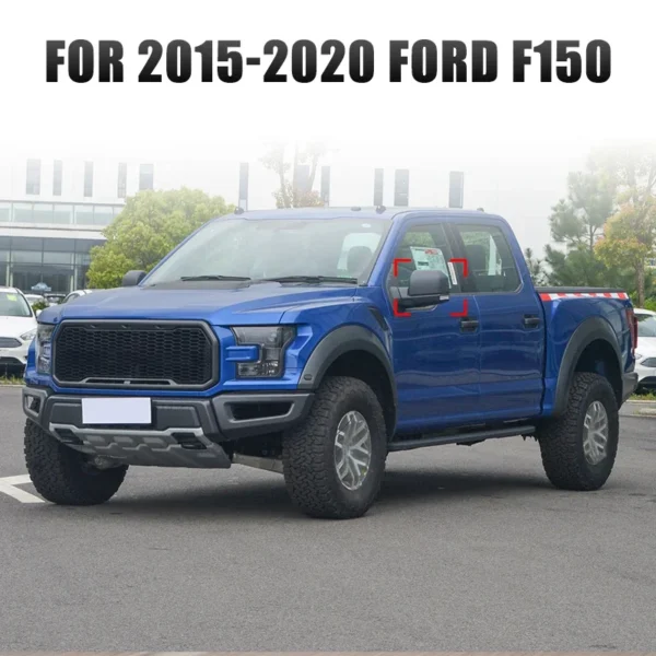 Car Door Side Wing Rearview Mirror Cover Cap Glossy/Texture Black for Ford F150 F-150 Pickup Truck 2015 2016 2017 2018 2019 2020 - Image 3
