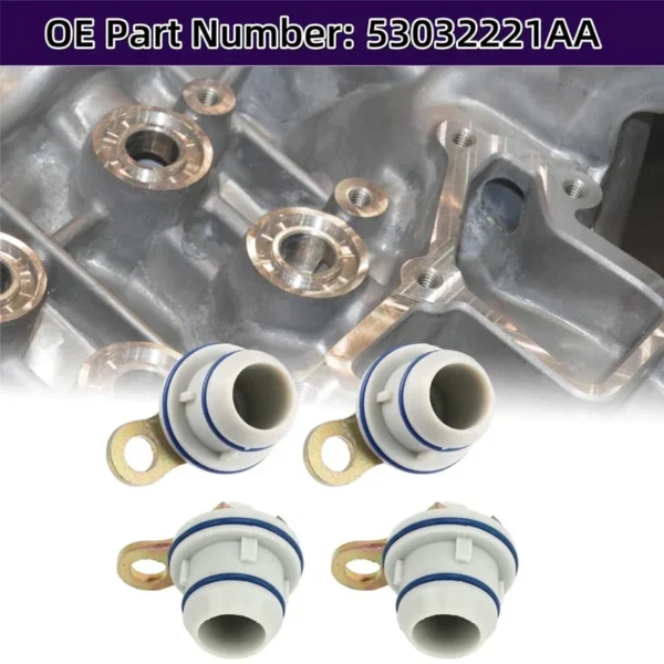⁦4pcs Non-MDS Expansion Plugs 53032221AA for Chrysler/Dodge Challenger Ram Charger Jeep Grand Cherokee Engine Block Water Plug⁩ - الصورة ⁦3⁩