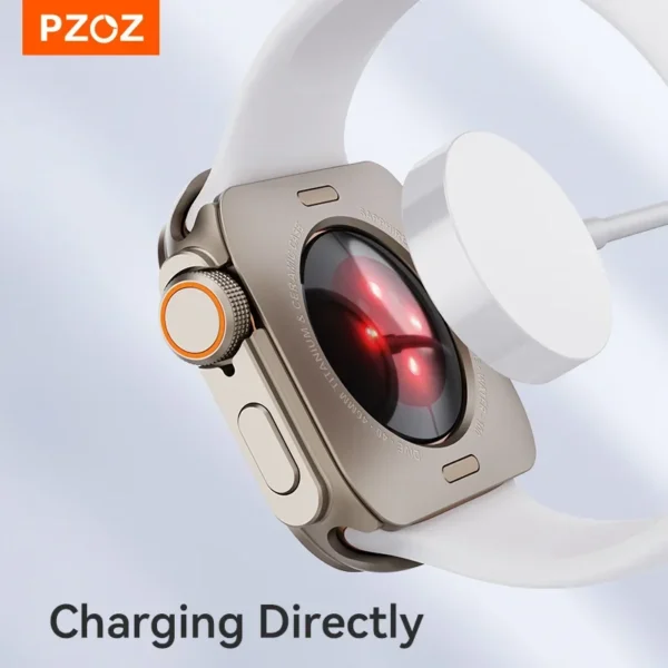 PZOZ For iWatch Ultra 2 Metal Shell PC Back Cover For Apple Watch Case 10 9 8 7 se 6 5 Series 45mm 44mm Change to Ultra 49mm - Image 6