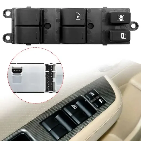25401-ED500 Car Front Left Power Master Window Glass Lifting Control Switch for Nissan Versa 2007 2008 2009 2010 LHD 25401ED500