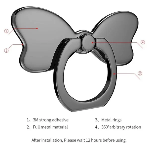 PZOZ Finger Ring Holder for iPhone xiaomi holder portable removable grip stand metal mobile phone socket holder Finger Ring - Image 3