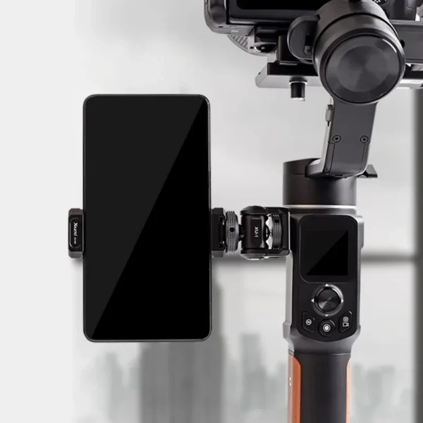 ⁦XILETU XJ20 Universal All Metal Phone Holder tripod Mount w Cold Shoe Mount Compatible w iPhone Cell Phone Camera Video Vlogging⁩ - الصورة ⁦5⁩