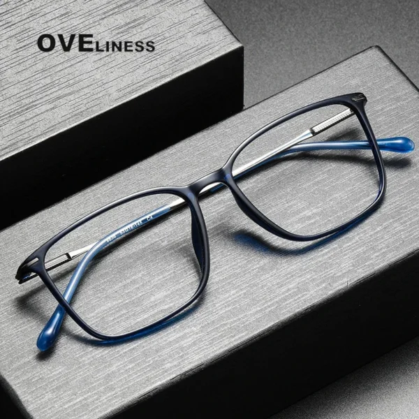 2025 vintage glasses with titanium acetate titanium frame men's square myopia optical myopia glasses recipe frame glasses women's luxury glasses brand