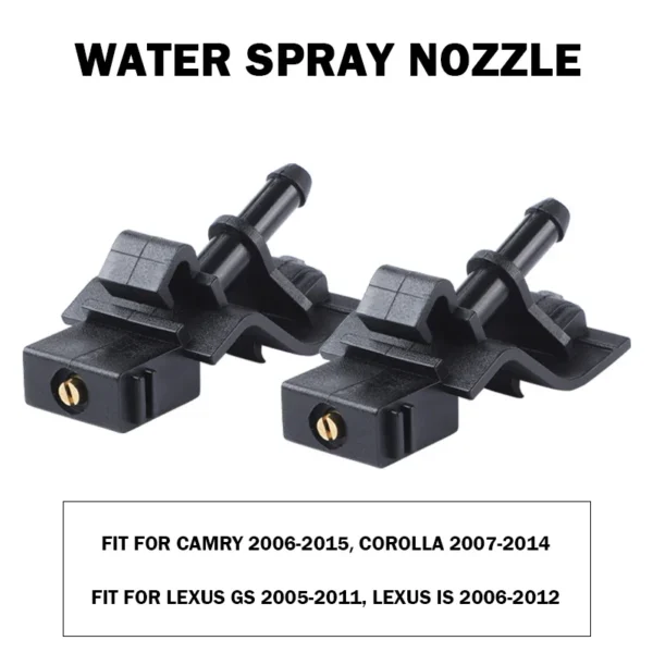 Car Windshield Washer Nozzle Spray Sprinkler For Toyota Corolla Camry Lexus GS GX IS LS Highlander Prado 85381-12300 85381-30110 - Image 2