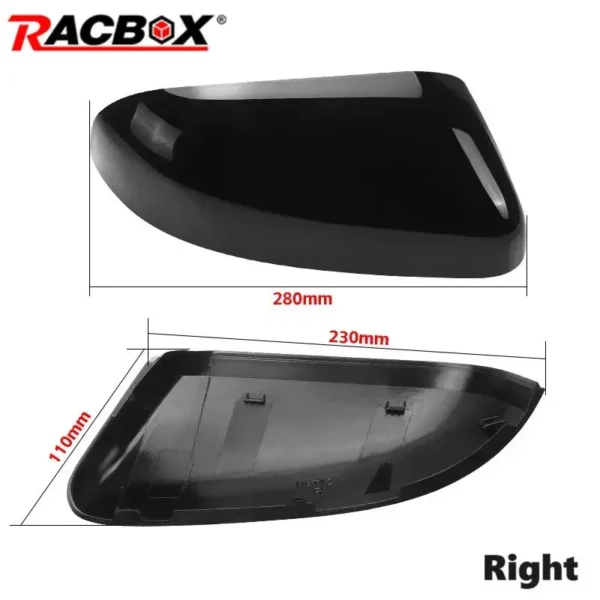 Left Right Side Rearview Mirror Cover Cap Black for Ford Explorer American Model 2016 2017 2018 2019 Replacement GB5Z-17D743-AA - Image 5