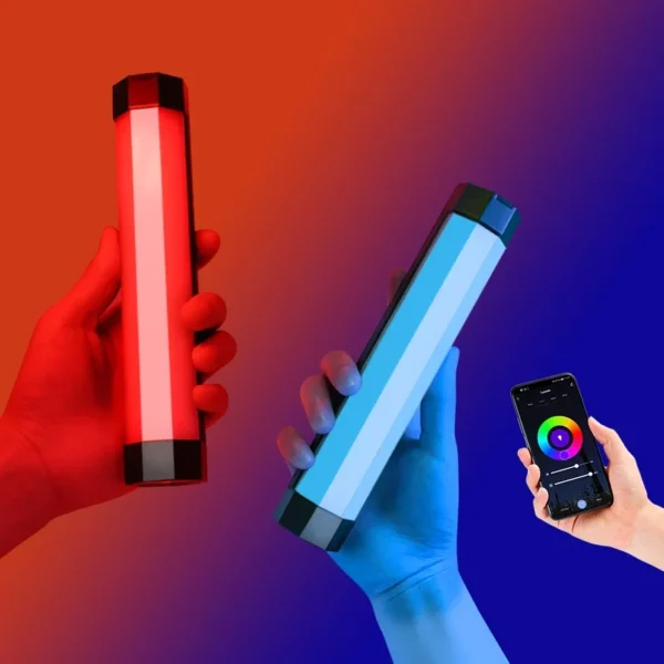 LUXCEO P200 RGB الفيديو الضوئي أنبوب يده LED التصوير مصباح ملون CRI 95 + 3000K-6000K صور مدونة فيديو الإضاءة