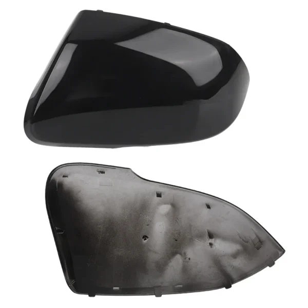 Car Door Side Wing Rearview Mirror Cover Cap White Black for Hyundai Santa Fe XL 2017 2018 2019 2020 w/Turn Signal Light Replace - Image 3