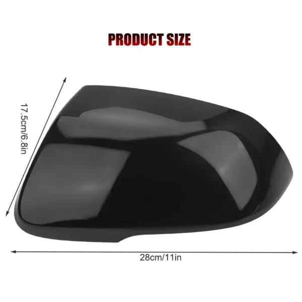 Car Door Side Wing Rearview Mirror Cover Cap White Black for Hyundai Santa Fe XL 2017 2018 2019 2020 w/Turn Signal Light Replace - Image 2
