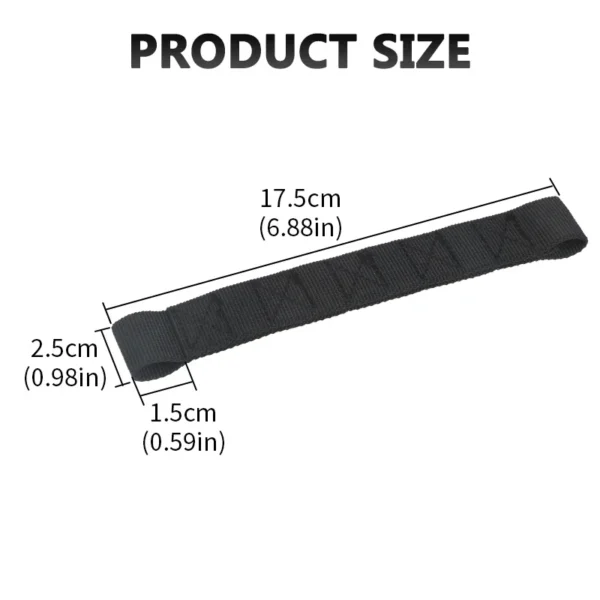 2Pcs Black Heavy Duty Door Limiting Check Straps Swing Firm for Jeep Wrangler CJ YJ TJ JK JKU Door Limiter Belt Oxford Cloth - Image 2