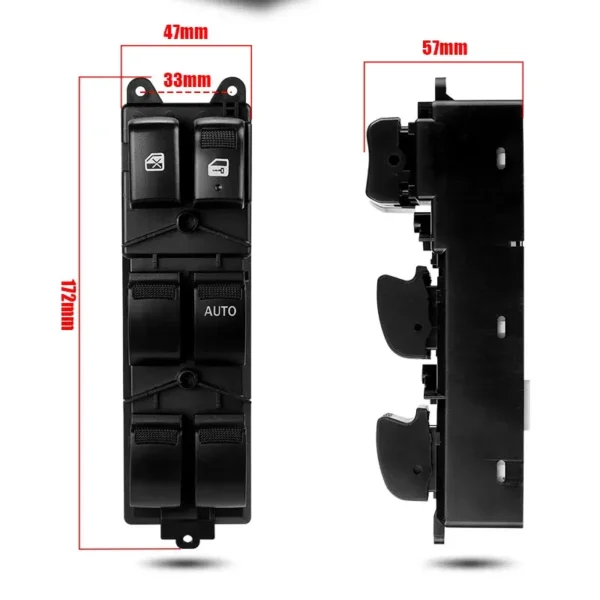 8981922511 Car Right Master Window Switch for Isuzu D-Max Dmax MU-X 2012 2013 2014 2015 2016 2017 2018 2019 4-Door 8-97417004-0 - Image 2