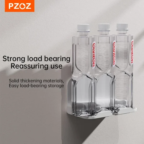 PZOZ Wall Mount Holder Charger Hook Hanging Stand Bracket Dock Mobile Phone Tablet Holder Pasted on Wall Foldable Shower Holder - Image 4