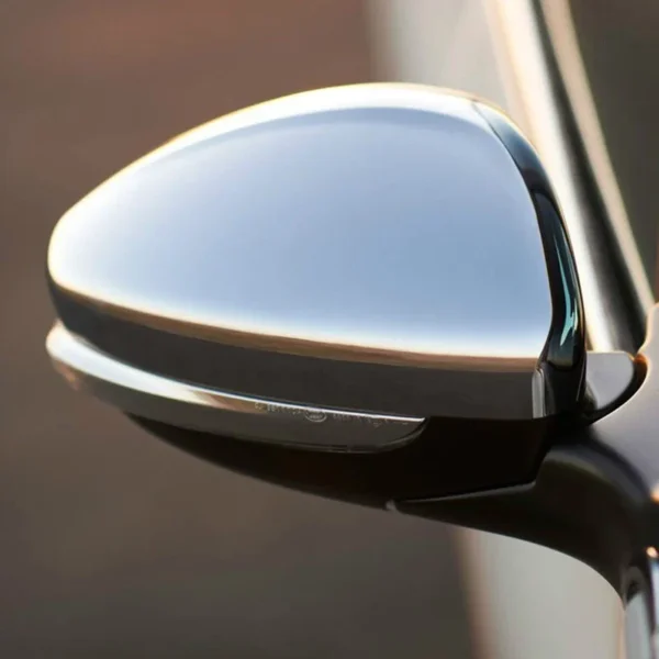 Chrome Silver/Black Side Door Wing Rearview Mirror Cap Cover for Peugeot 208 2008 2012-2019 for Citroen C3 2016-2020 Replacement - Image 6