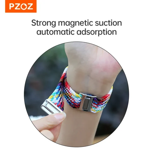 PZOZ Magnetic Elastic Strap Band For Apple Watch iWatch Series Ultra 8 7 49mm 45 42 44 mm Bracelet Watchband Watch Strap - Image 3