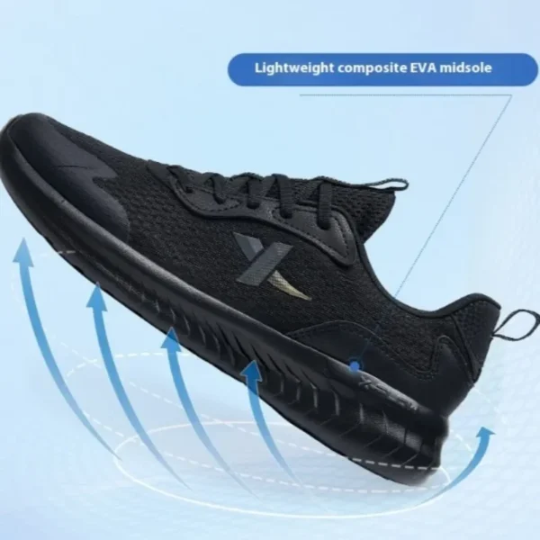 ⁦Xtep Running Shoes Men Breathable Mesh Shock Absorption Men's Sports Shoes Non-Slip Lightweight Male Sneakers 880119115131⁩ - الصورة ⁦5⁩
