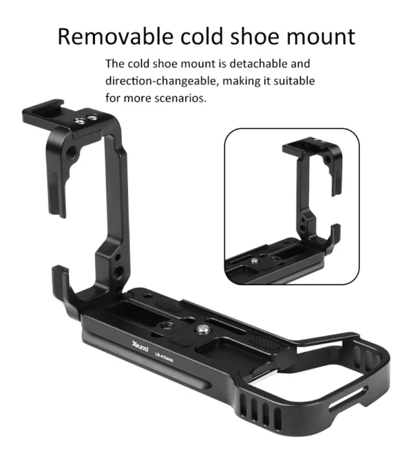 ⁦XILETU L-type quick release plate Arca Swiss vertical clapboard L plate is suitable for Sony A7M4/A7R4 camera tripod accessories⁩ - الصورة ⁦4⁩