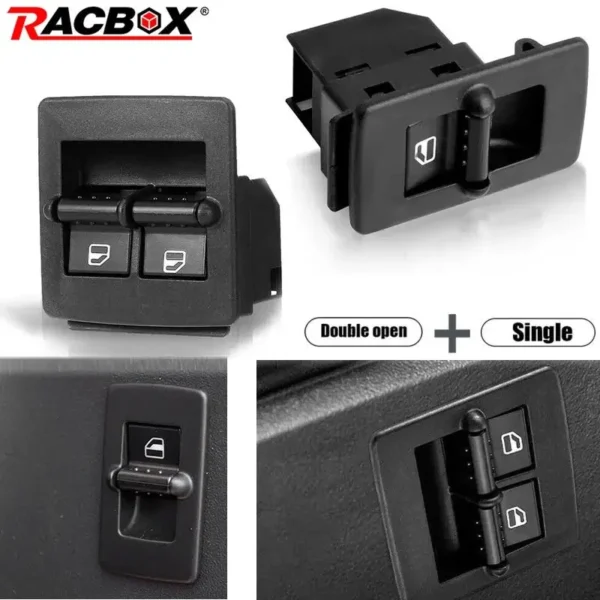 Car Window Lifter Switch for VW Beetle 1998 1999 2000-2010 Single/Double Open 1C0959855A 1C0959527A Left Driver/Passenger Side