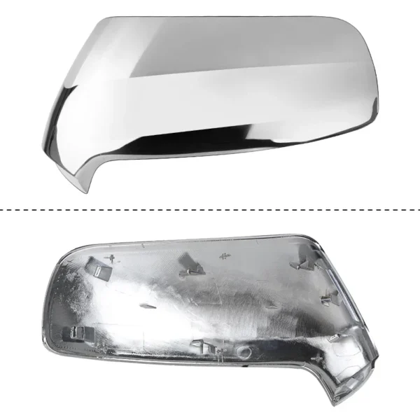 Auto Side Rear View Mirror Cover Cap for Peugeot 3008 5008 2009-2016 for Citroen C3 2008-2017 C4 Picasso 2006-2013 Silver/Black - Image 3