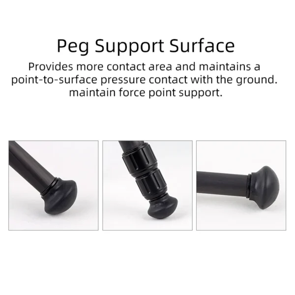 ⁦XILETU XDS10 3/8 Universal Screw Tripod Foot Pads⁩ - الصورة ⁦3⁩