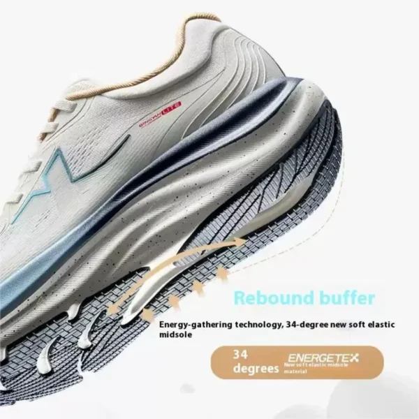 ⁦Xtep QINGYUN LITE Running Shoes For Men 2025 Spring Cushioning Wear-Resistant Lightweight Comfortable Sneakers 975219110056⁩ - الصورة ⁦3⁩