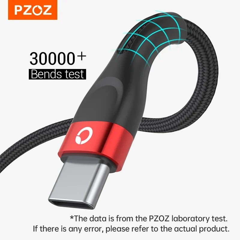 PZOZ USB Type C Cable Fast Charging Wire Data Cord USB C Cable 2M 3M For Samsung Xiaomi Mi Redmi Mobile Phone USBC TypeC Charger - الصورة 6