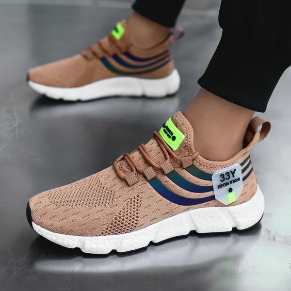 ⁦Sport Shoes for Men Luxury Brand Casuall Sneakers Shoes Summer Man Running Shoes Breathable Comfortable Fashion Walking Shoes⁩ - الصورة ⁦3⁩