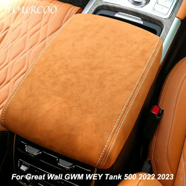 للجدار العظيم GWM WEY Tank 500 2022-2025 ملحقات السيارة وحدة التحكم المركزية مسند الذراع صندوق الغطاء الواقي الملحقات