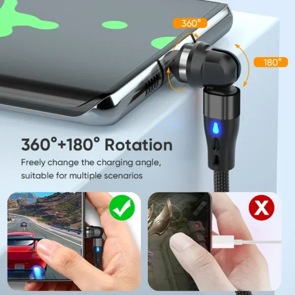PD 60W Magnetic Charging for iPhone 16Pro Xiaomi 14T Pro Poco C75 Xiaomi Pad 7 Civi 5 Pro Redmi K80 Note 14 5G A3 Pro Cable - Image 4