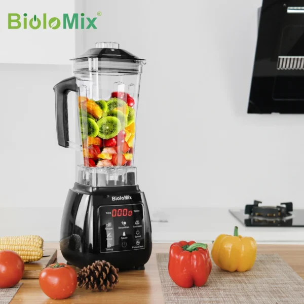 BPA الحرة عالية الطاقة شاشة تعمل باللمس الرقمية تلقائيا برنامج 3HP خلاط خلاط عصارة منتج أغذية عصير الجليد الأخضر