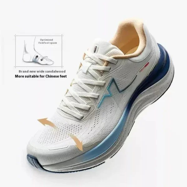 ⁦Xtep QINGYUN LITE Running Shoes For Men 2025 Spring Cushioning Wear-Resistant Lightweight Comfortable Sneakers 975219110056⁩ - الصورة ⁦4⁩