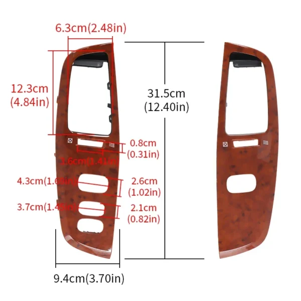 1 Pair Car Air Vent Outlet Dashboard Air fresh Window Panel for Toyota Land Cruiser 100 LC100 FJ100 Ujz100 2003-2007 LHD RHD - Image 3