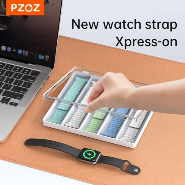PZOZ Strap Case Plastic Box Storage For Apple Watch S9 S8 Strap Transparent Box Case Smart Watch Tiny Parts Accessories Bags - Image 2