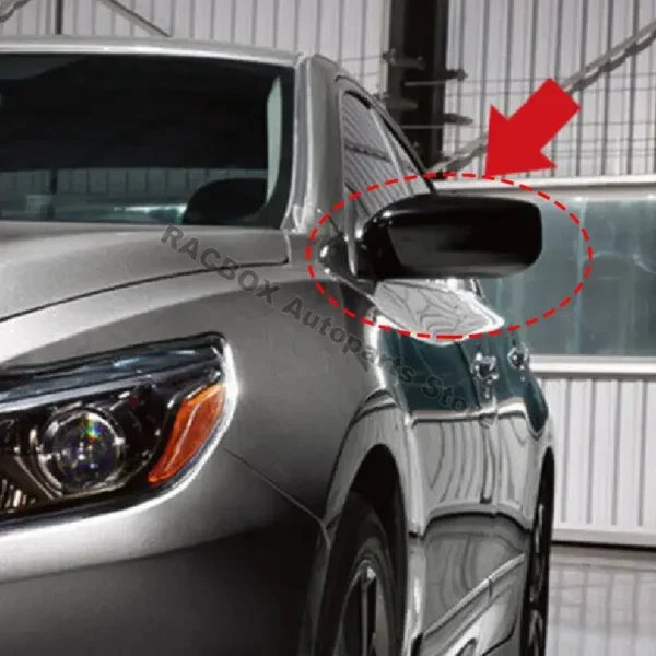 Side Rear View Mirror Cap Cover for Nissan Altima US 2013 2014 2015 2016 2017 Sedan 959-191 96373-3TH0A 963743TH0A Black White - Image 4