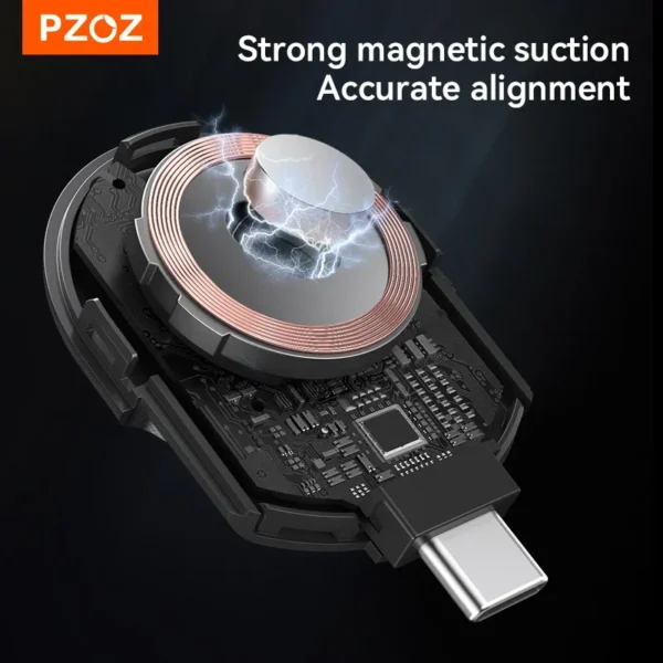 PZOZ Portable Wireless Charger For Apple Watch Ultra 10 9 8 7 SE 2 Apple Watch USB Type C Charger Magnetic Charging For iWatch - Image 4