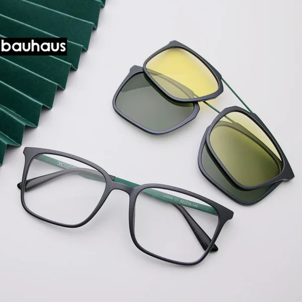 Z4086 fashion comfortable magnets magnets vintage glasses double beam aviator glasses prescription glasses frame glasses for men and women