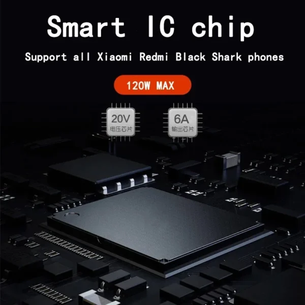 ⁦120W Max Charger Cable USB Type C 6A For Xiaomi 12 12S Pro Lite Ultra Redmi K50i Note 11T Pro+ Poco X4 F4 GT 67W⁩ - الصورة ⁦2⁩
