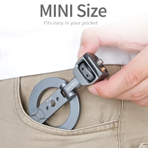 ⁦XILETU Foldable Magnetic Phone Holder Camera Rabbit Cage Tripod Universal External Magsafe Accessory for iPhone 15 14 13 12⁩ - الصورة ⁦5⁩