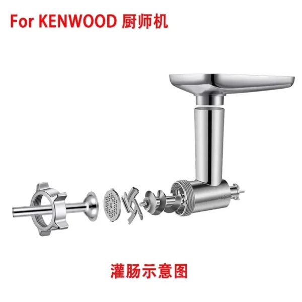 مجموعة مطحنة الطعام الجديدة لخلاط الحامل لعام 2025 أدوات طحن المطبخ لـ Kenwood Chef / Chef XL، KVC، KVL، kMix، تناسب أيضًا SMEG - Image 4