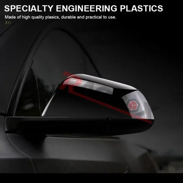 Car Rearview Side Mirror Cover Cap for Tesla Model 3 2017 2018 2019 2020 2021 2022 Left Right Glossy Black Blue Parts Replace - Image 4