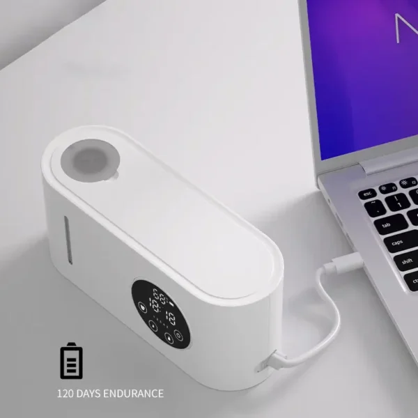 موزع الصابون الأوتوماتيكي بدون لمس، مثبت على الحائط، USB قابل لإعادة الشحن للحمام والمطبخ، موزع قضيب الصابون بمستشعر بدون لمس - Image 5