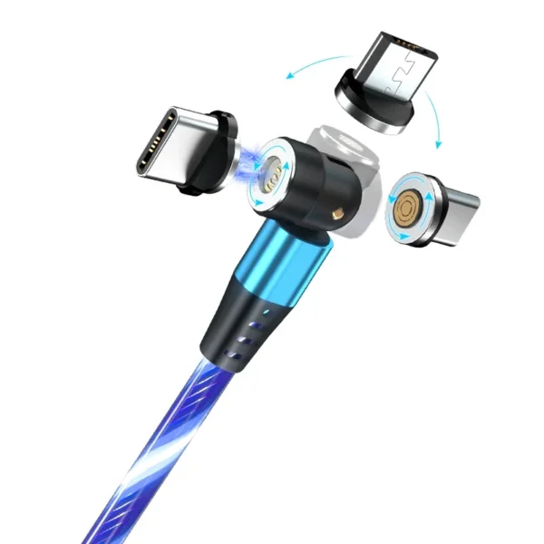Luminous Magnetic Cable For Samsung Galaxy Tab A9 S23 Nothing Phone (2a) ZTE nubia Neo 2 itel P65 TCL NxtPaper 14 Charging