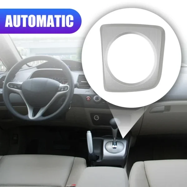 ⁦Car Gearbox Automatic AT Transmission Gear Shift Lever Frame Trim Panel for Honda Civic 2006-2011 CIIMO 12-2015 77296-SNA-D31ZA⁩ - الصورة ⁦3⁩