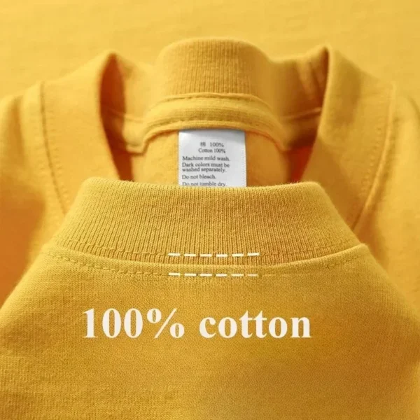 Men Clothing Summer Cotton 300grams Pure Cotton Short Sleeves T-shirt Men Casual Base Top Oversized T Shirt - Image 2