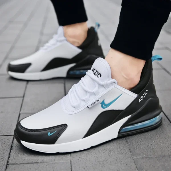 ⁦Leather Running Shoes for Men Casual Sports Sneakers Original Walking Jogging Air Cushion Male Trainers 2025 Big Size 45 46 47⁩ - الصورة ⁦2⁩
