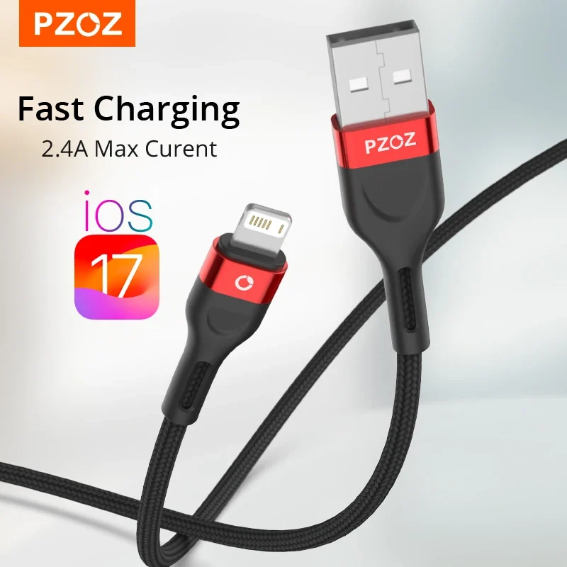 PZOZ USB Cable For iPhone 14 13 12 11 Pro Max SE X XS 8 7 6 6s Plus 5 5S iPad Air Pro Mini 5 For ipad iPhone Fast Charger Cable - Image 2
