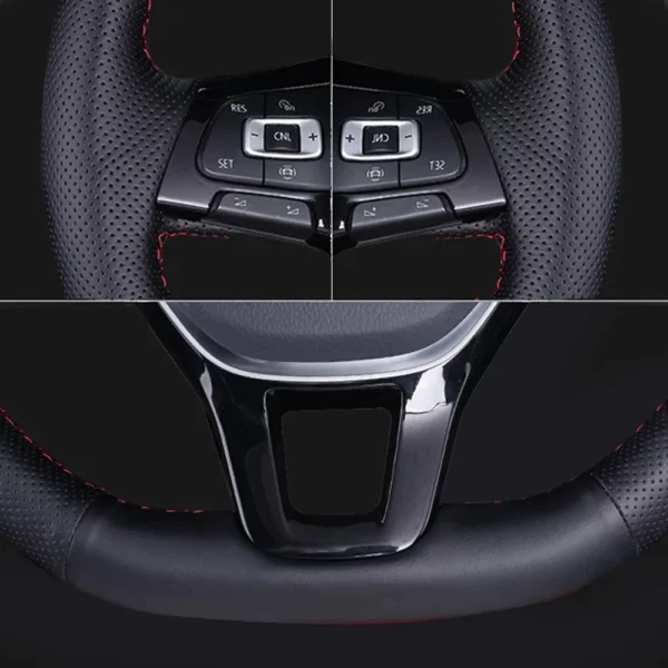 اليد مخيط ستوكات الجلود غطاء عجلة القيادة سيارة لسيارات BMW M Sport F06 F10 F15 F16 F20 F21 F25 F30 F32gt F80 F82 X1 X3 x5 - Image 3