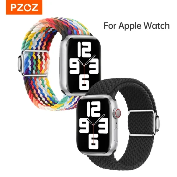 PZOZ Magnetic Elastic Strap Band For Apple Watch iWatch Series Ultra 8 7 49mm 45 42 44 mm Bracelet Watchband Watch Strap - Image 6