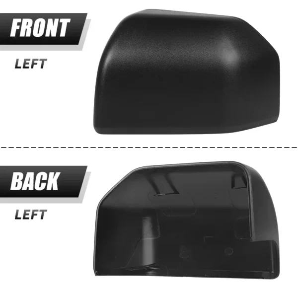Car Door Side Wing Rearview Mirror Cover Cap Glossy/Texture Black for Ford F150 F-150 Pickup Truck 2015 2016 2017 2018 2019 2020 - Image 4