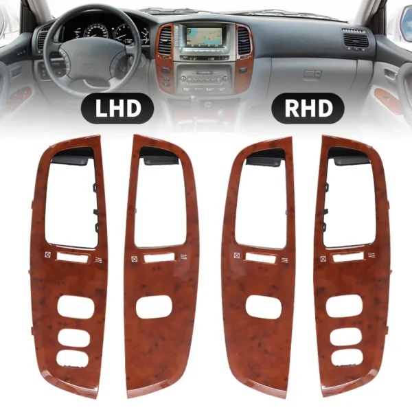 1 Pair Car Air Vent Outlet Dashboard Air fresh Window Panel for Toyota Land Cruiser 100 LC100 FJ100 Ujz100 2003-2007 LHD RHD